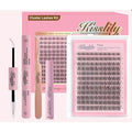 Flare Lashes With Invisible Band DiyNatural Eyelash Extension Kit Bond SealEyelash Glue and Lash Remover Beginner FriendlyIndividual Lashes Waterproof and Long lastingMakeup