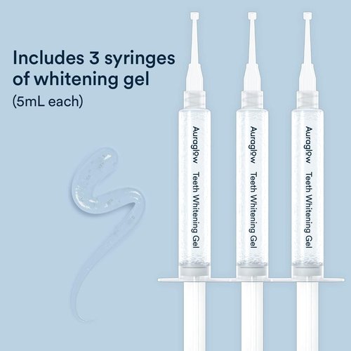 Auraglow Teeth Whitening Kit & 35% Teeth Whitening Gel Refill Pack