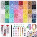 20000Pcs Resin Jelly Rhinestones for Bedazzling, 4mm Mixed-Color Flatback Gems for Diamond Art, Bedazzler Kit with 3Pcs 10ml B7000 Jewelry Glue for Crafting Crafts Book Shoes Nail Art