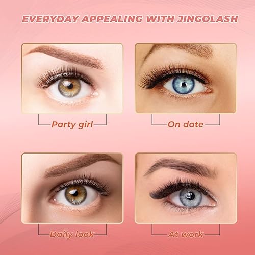 500 Promade Eyelash Extension From 3D to 16D, Loose Lash Fans 0.03/0.05/0.07mm, C D Curl Lashes, 8-16mm Length for Easy Volume Individual Eyelash Extensions Clusters DIY (10D-0.05-C (16mm))