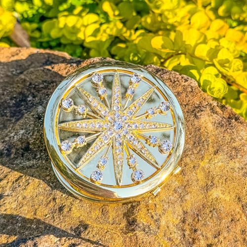 Olivia Riegel Gold Starburst Compact Mirror - CM2025