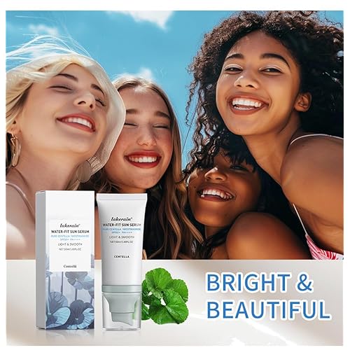 2Pcs Centella Sunscreen SPF 50, Hyalu Cica Water-Fit Sun Serum,Face Sun Screen Hydrating Non Greasy,Long-Lasting Protection for Girl Skincare.