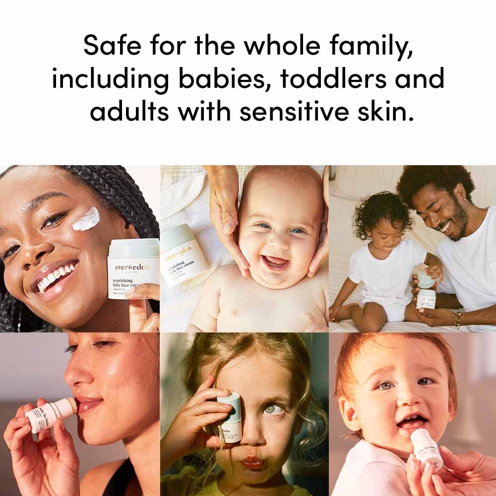 Evereden Baby Lip Balm, 0.14 oz | Clean Baby Care | Non-toxic and Fragrance Free Skincare