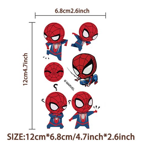 10 Sheets Spiderman Temporary Tattoos for Kids, Spiderman Birthday Party Favors, Cartoon Decoration Sticker Gifts for Girl Boys Home Activity Class Prizes Carnival Christmas Rewards (Spiderman)