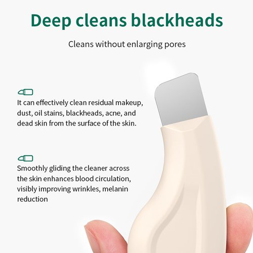 Silicone Nose Blackhead Remover/Face Spatula for Deep Cleaning Black Head Removal.Mild and Safe Skin Scrubber for Remove Facial and Nose Ehead（Beige）