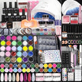 Morovan Professional Acrylic Nail Kit: Beginners Nail Kit Set for Starter Acrylic Nail Set with Drill Powder U V Nail Light Gift Home Salon Christmas Gift