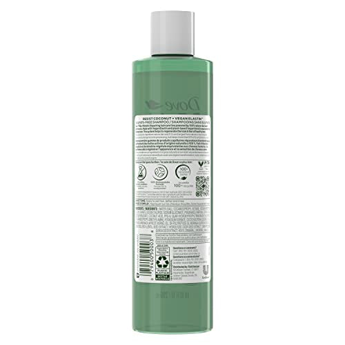 Dove RE+AL Bio-Mimetic Care Shampoo For Breakage-Prone Hair Resist Sulfate-Free Shampoo With Coconut + Vegan Elastin 10oz