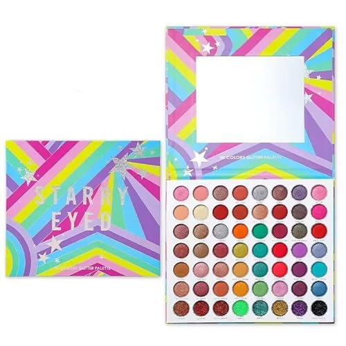 Colorful Makeup Palette 56 Colors Bright Eyeshadow Palette Highly Pigmented Matte Shimmer Eye Shadow Pallet Cosmetics