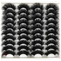 Mink Lashes Fluffy 3D Volume Dramatic Lashes Faux Mink 25mm Big Long Cat Eye Full Strip Eyelashes Pack Wispy 20mm False Eyelashes Bulk
