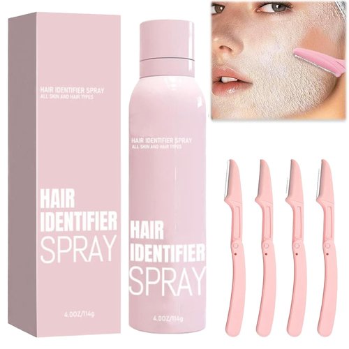 Hair Identifier Spray for Face Shaving, Hair Identifying Spray, Face Hair Identifier Spray, Skin Dermaplaning Spray for Face, Moisturizing and Skin Care Dermaplaner Spray (1pcs)