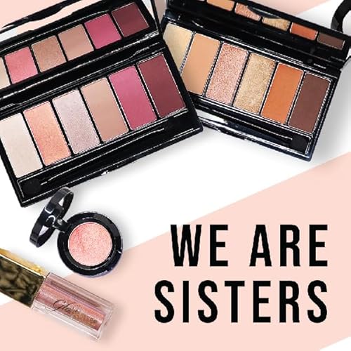 Sistar Eye Shadow Palette Six Colors With Brush Sun Kissed Pink Blossom Blendable Eye Makeup