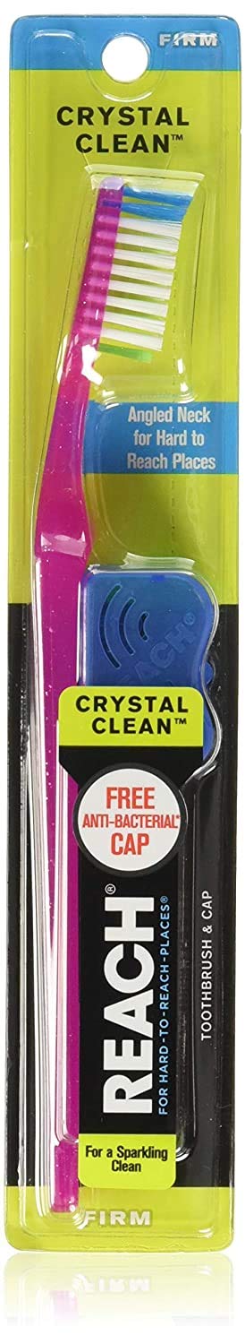 Reach Crystal Clean Toothbrush, Firm Bristles, 1 Count, Pack of 6