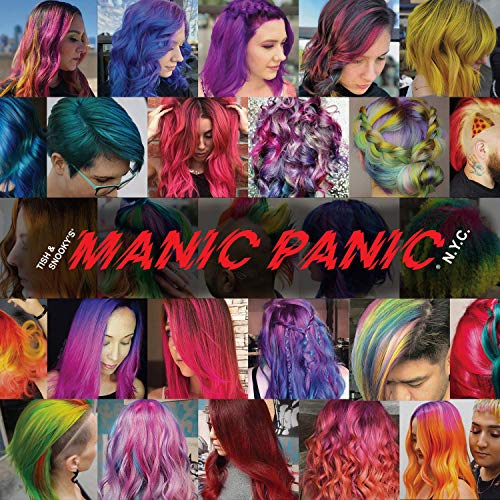 MANIC PANIC Amplified Rockabilly Blue Temporary Hair Color Spray - Vivid Cobalt Blue Hair Color for Women & Men - Multi-Use Root Touch Up Spray Easily Washes Out - Vegan & Cruelty-Free (3.4oz)