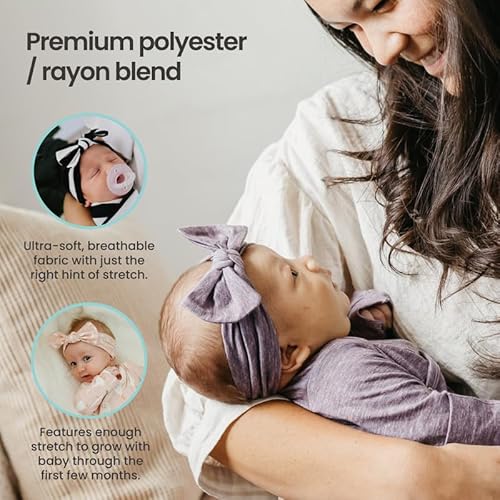 Copper Pearl Baby Bows: Stylish Headbands for Baby Girls, Premium Soft and Stretchy Baby Headbands, Perfect for Newborns, Trendy Designs - Blitz