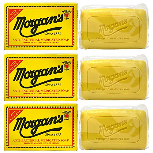 Morgan's Anti-Bacterial Medicated Soap With Vitamin E 80g Set of 3
