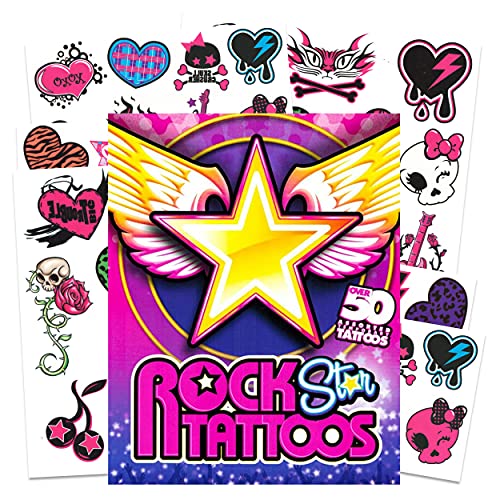 Savvi Rocker Rock Star Tattoos for Girls ~ 50 Temporary Tattoos¡¦