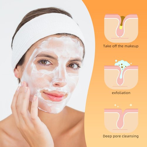 50-Count Compressed Facial Sponges, 100% Natural Cosmetic Spa Sponges for Facial Cleansing for Daily Facial Cleansing, Exfoliating Mask, Makeup Remover. Ideal for Home and Travel.