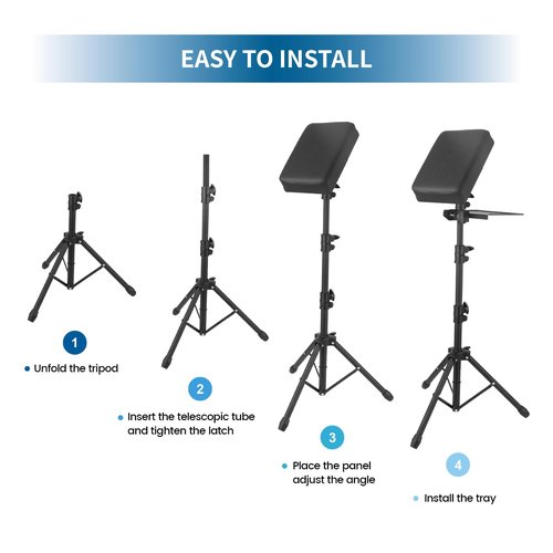 Tattoo Armrest Stand Tripod Adjustable Height Tattoo Arm Holder Adjustable Portable Tattoo Arm Leg Rest Soft Sponge Pad for Studio Salon Tattoo Supplies