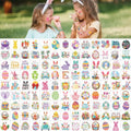 117PCS Easter Temporary Tattoo for Kids Boy Girl Women,Bunny Egg Chick Baskets Fake Tattoos Stickers for Easter Holiday Party Favor Decor