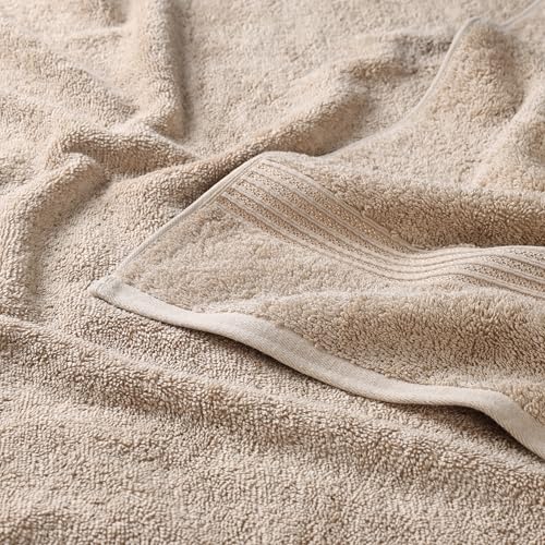 Superior Egyptian Cotton 10-Piece Face Towel Set , Small Towels For Facial, Spa, Quick Dry, Absorbent Towels, Bathroom Accessories, Guest Bath, Home Essentials, Washcloth, Airbnb, Taupe