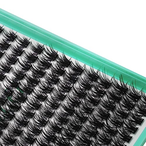 Bodermincer XXXL Tray 336PCS D Curl Cluster Lashes 10-12-14-16mm Mixed Length DIY Eyelashes Extension at Home (M02-D Curl 10-12-14-16mm Mixed)