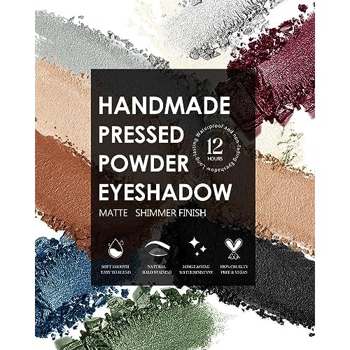 Gold Eyeshadow Single Handmade Pressed Eyeshadow Palette Long Lasting With No Creasing, Intense Color Pigmented Gold Eye Shadow-1Gold