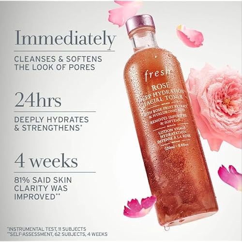 Fresh-Rose DEEP Hydration Facial Toner with HYALURONIC Acid Jumbo