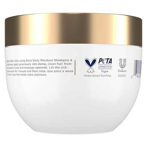 Dove Hair Hyaluronic Moisture for Dry Hair 10-in-1 Hydrating Hair Mask with Bio-Protein Care Technology and Hyaluronic Serum 9.2 Fl Oz