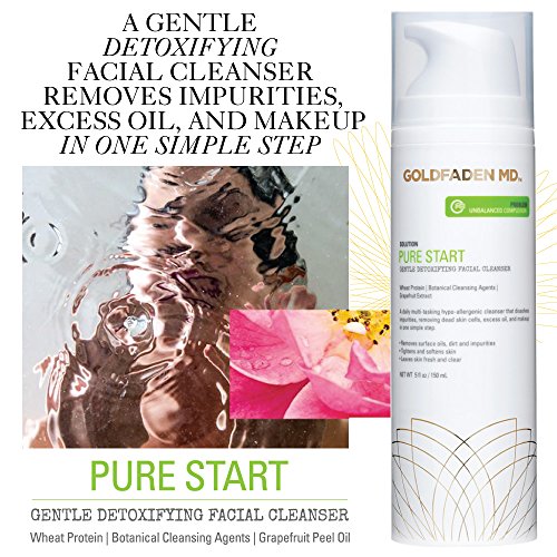 GOLDFADEN MD Pure Start Gentle Detoxifying Natural Facial Cleanser, 5 Fl Oz