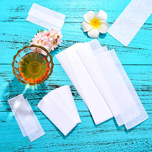 Maitys 1000 Pieces Non-woven Wax Strips for Body Facial Hair Removal Beauty Waxing Sheets Soft Wax Strips for Women Men Leg Face Chest Back Eyebrow Armpit and Bikini, 2.8'' x 7.9'' and 1.5'' x 3.9''