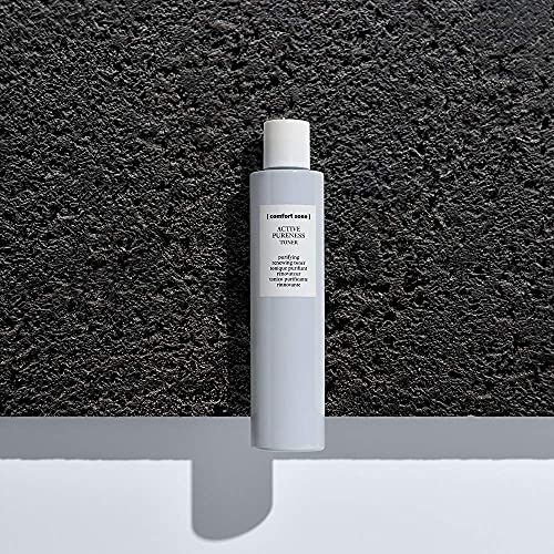 [ comfort zone ] Active Pureness Toner, Purifying Exfoliating Tonic, Minimizes Pores, Alcohol-Free Astringent, Renewing Prep for Oily Acne Prone Skin, Men & Women, Made in Italy, 6.76 Fl Oz