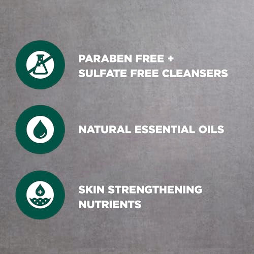 DOVE MEN + CARE Body and Face Scrub Costal Cedar Deeply Exfoliates for Hydrated & Nourished Skin 100% Gentle Cleanser, No Sulfate Cleansers or Parabens, 98% Biodegradable Formula 9 oz