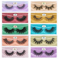 FARRED Wholesale False Lashes 10 Pairs 10 Styles Medium Length Vegan Eyelashes Fluffy Volume Strip Lashes Bulk 10 Portable Boxes Fake Eyelashes Mixed Natural Look 3D Faux Mink Lashes (mix 10pairs)