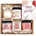 WAX & WIT Best Friend Birthday Gifts for Women, Unique Birthday Gifts for Sister & Friends, Happy Birthday Gift Basket for Women, Happy Birthday Gift Set, Happy Birthday Gifts for Women - 7 Piece Set