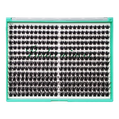 Bodermincer XXXL Tray 336PCS D Curl Cluster Lashes 10-12-14-16mm Mixed Length DIY Eyelashes Extension at Home (M02-D Curl 10-12-14-16mm Mixed)