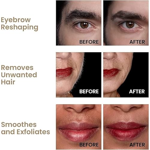 Hollywood Browzer Hair Removal and Dermaplaner - Eyebrow Razor for Women - Removes Peach Fuzz - Travel Size Eyebrow Grooming Kit - Gold - 1 pc