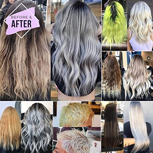 Fanola No Yellow Purple Hair Mask - Acidic pH Deep Conditioning Hair Mask for Blonde, Bleached & Grey Shades - Intense Violet Pigment Neutralizes Brassy Tones (33.8 Fl oz)