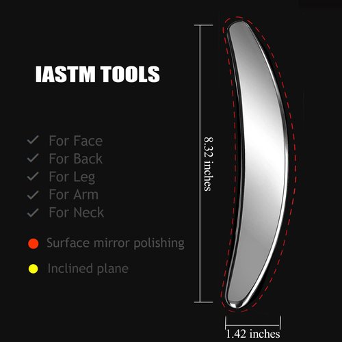 BYYDDIY 3 in 1 Stainless Steel Muscle Scraper Tools Set,Scraping Massage Tools for Physical Therapy,Derma Edge Massage Tool & GuaSha Massage Scraper Tool
