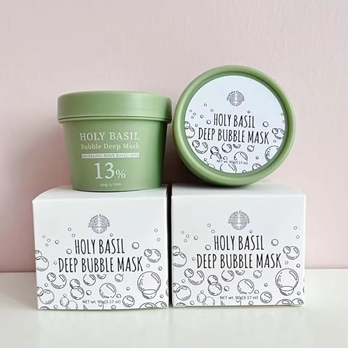 Holy Basil Deep Bubble Mask 90g (3.17 oz) + Grey headband & Applicator