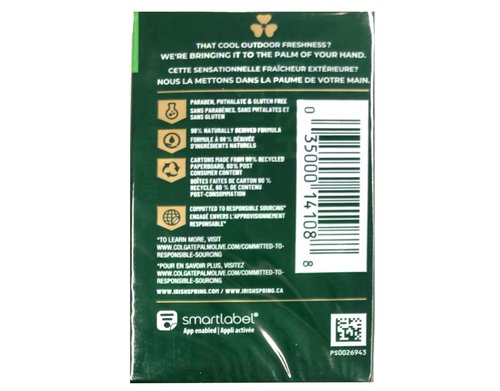 Irish Spring Deodorant Soap Original Bar, 3 Count 3.75 Ounce, 4 Packs, Total 12 Bars