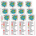 Drinking Around The World - Pack of 12 Tattoos - Perfect For Trip To Epcot