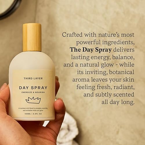 Day Spray ? Fast-Absorbing Skin & Body Oil with Jojoba, Moringa & Green Coffee ? Free from Alcohol, Parabens & Synthetic Fragrance (3.3 fl oz)