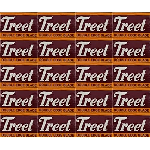 Treet Carbon Steel Double Edge Razor Blades, 200 blades (20x10)