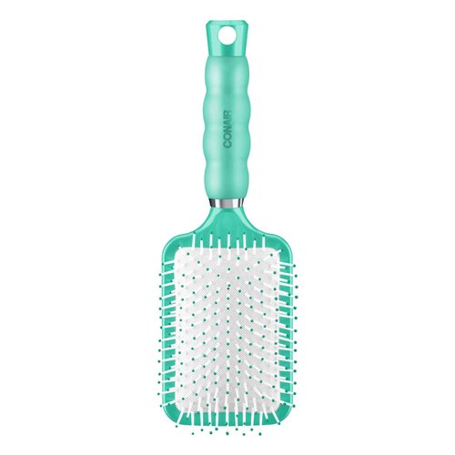 Conair Gel Grips Paddle Brush, Size B, Pink & White, 1 Count
