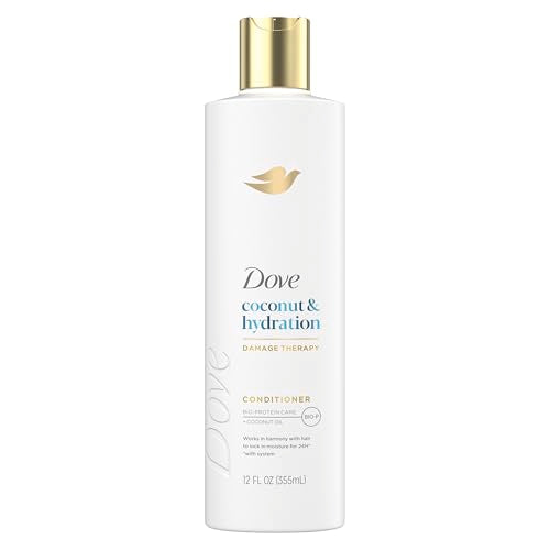 Dove Conditioner Coconut & Hydration for Dry Hair with Bio-Protein Care Technology and Coconut Oil 12 Fl Oz