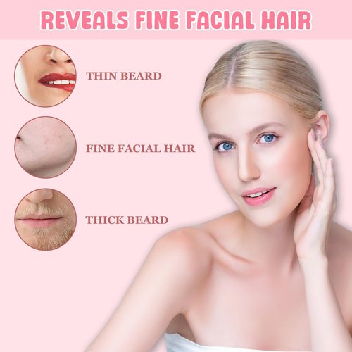NILUTO Hair Identifier Spray for Face Shaving, Moisturizing and Skin Care Dermaplaner Spray,Skin Body Face Hair Identifier Spray Comfortable Face Shaving Powder Spray