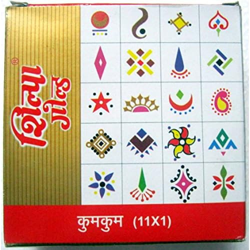 India Traditional Shilpa Gold Kumkum 11 Shades Liquid Bindi