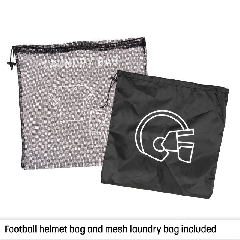 Football Equipment Bag with Ventilated Cleat Pocket - Purple