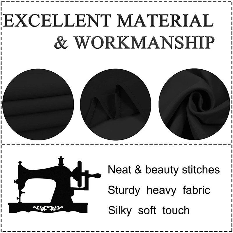 Blackout Window Valance Curtain for Kitchen and Living Room 57x18 Inches