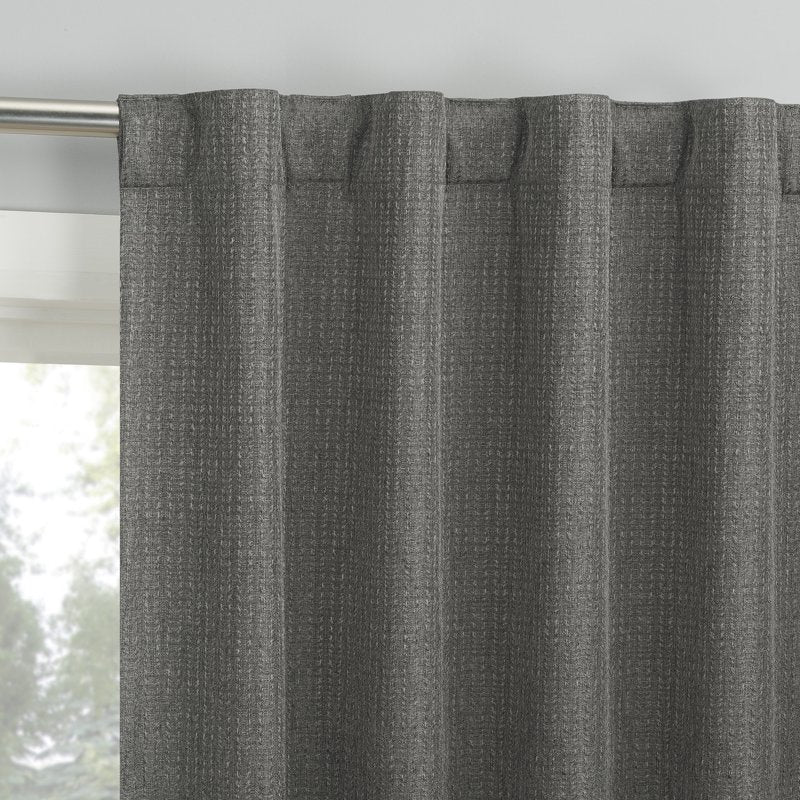 Blackout Curtain Panel Pair with Magnetic Closure - Room Darkening, Sound & Energy Saving